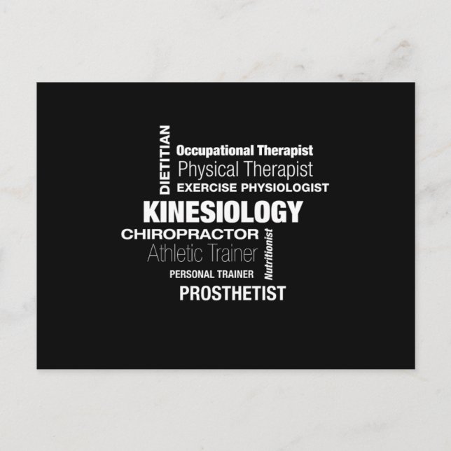 Kinesiologie Kinesiologin Physio Physiophysische T Postkarte (Vorderseite)