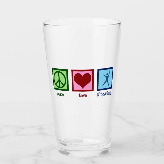 Kinesiologin Peace Liebe Kinesiology Glas (Vorderseite)