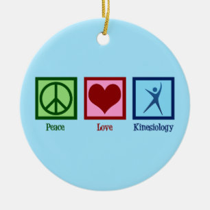 Kinesiologin Peace Liebe Kinesiology Keramik Ornament