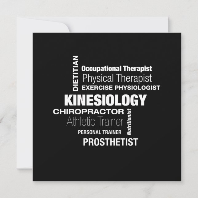Kinesiology Kinesiologist Physio Physical Therapis Einladung (Vorderseite)