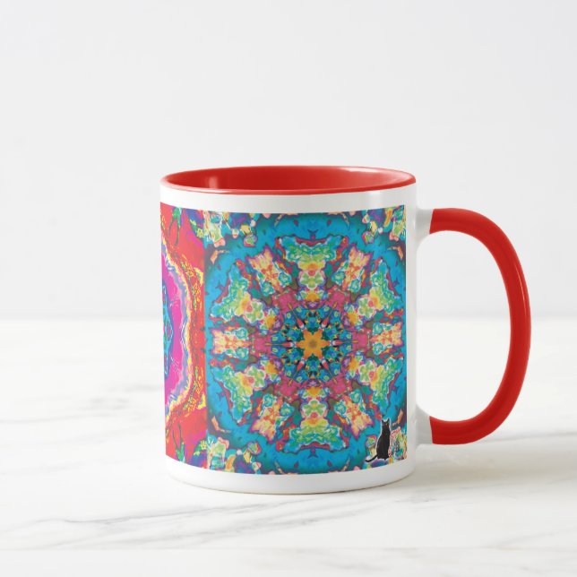 Kinetic Collage Kaleidoskop Tasse (Rechts)