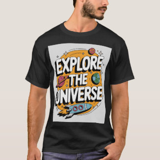 Kinetic Space-Themed T - Shirt Design