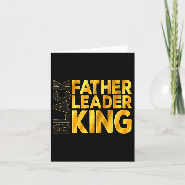 King African Afro Juneteenth F Karte (Vorderseite)
