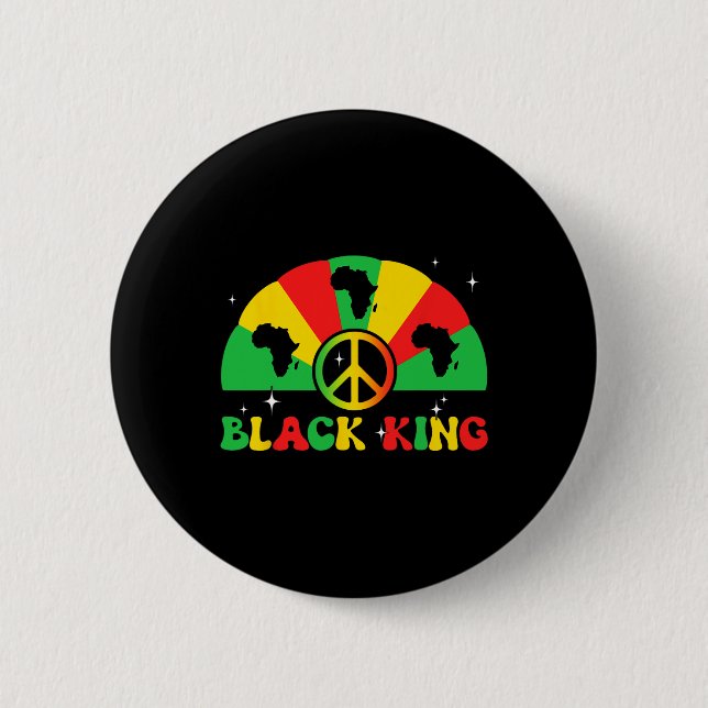 King African American Juneteenth 1865 Black Histor Button (Vorderseite)