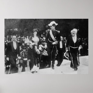 King Albert & Queen Elizabeth Gent Expo 1913 Poster