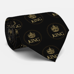 King and Crown Royal Emblem Krawatte
