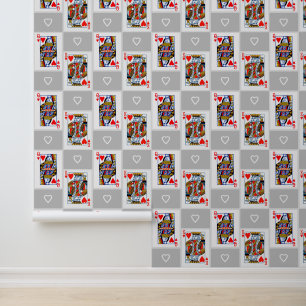 King and Queen of Hearts Wallpaper Tapete