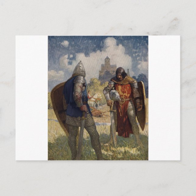 King Arthur & Castle Postkarte (Vorderseite)