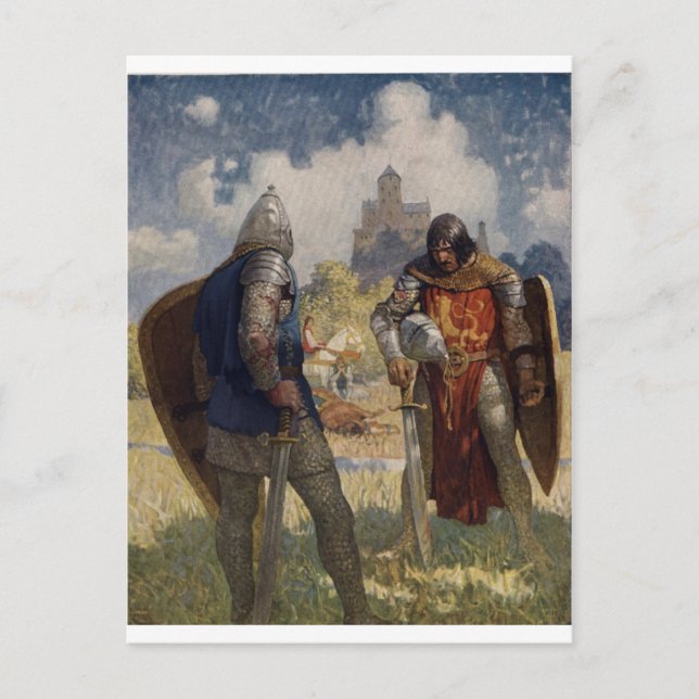 King Arthur & Castle Postkarte (Vorderseite)