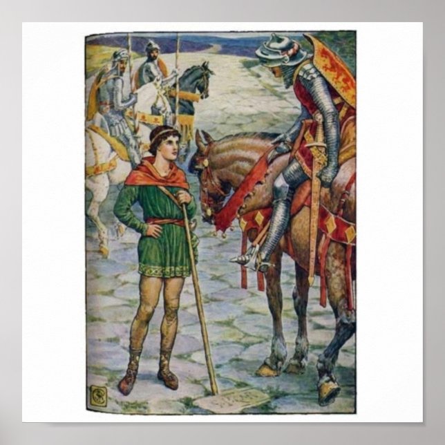 King Arthur Questions Percival Poster (Vorne)