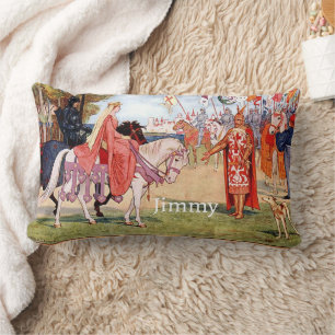 King Arthur Ritter auf Pferd Junge Zimmer Lendenkissen