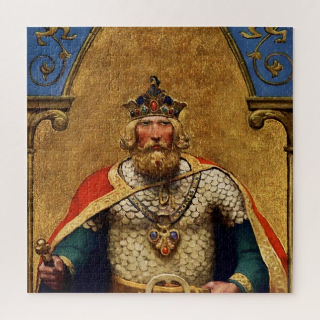 „King Arthur“ von NC Wyeth Puzzle (Vertikal)