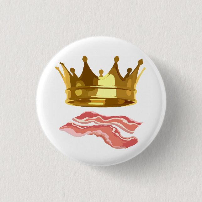 King Bacon Button (Vorderseite)
