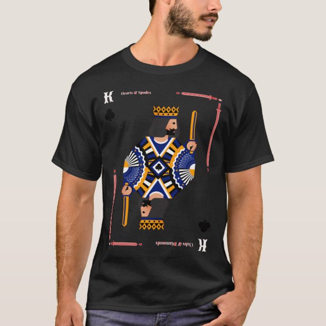 King Blackjack Cards 21 T-Shirt (Vorderseite)