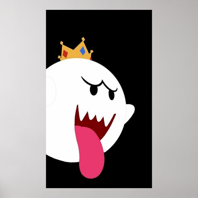 King Boo Simplistic Design Poster (Vorne)