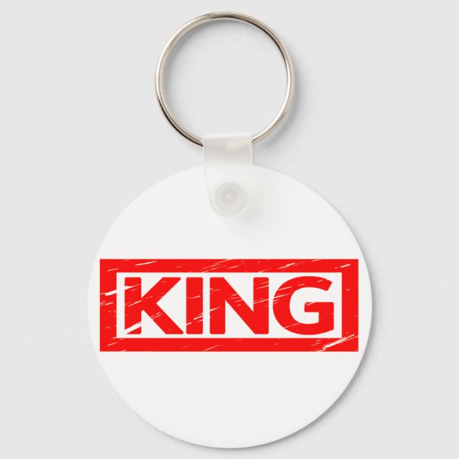 King Briefmarke Schlüsselanhänger (Vorderseite)