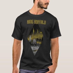 King Buffalo, schwarz gelb, Sonne, Berge Klassisch T-Shirt