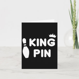 King Button Bowling Funny Niedlich Coups Bowler Le Karte
