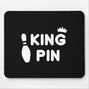 King Button Bowling Funny Niedlich Coups Bowler Le Mousepad