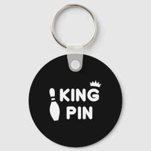 King Button Bowling Funny Niedlich Coups Bowler Le Schlüsselanhänger