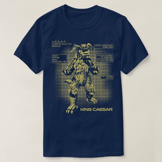 KING CAESAR KAIJU DALES T-Shirt (Design vorne)
