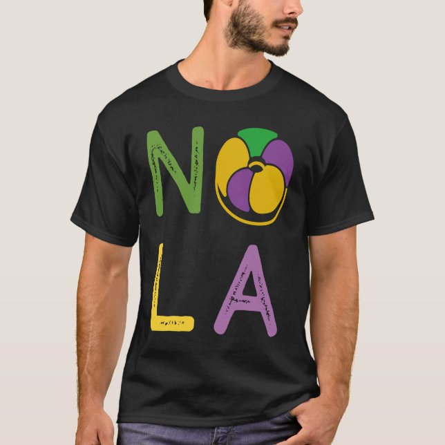 King Cake Mardi Gras New Orleans Parade Shenanigan T-Shirt (Vorderseite)