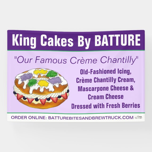 King Cakes von Batture Banner (Horizontal)
