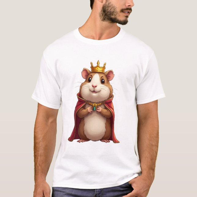 King Cavy - Majestic Guinea Pig TinyFur Shirt (Vorderseite)