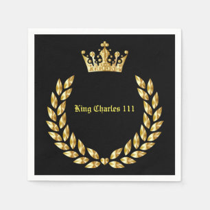 King Charles 111 Crown Royal Serviette