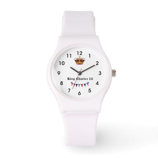 King Charles 111 Crown Royalty Armbanduhr (Vorderseite)