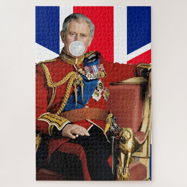 King Charles Blows britisches Spiel Puzzle (Vertikal)