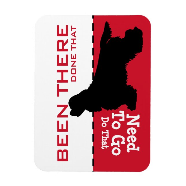 King Charles Cavalier Cocker Go Potty Magnet (Vertikal)