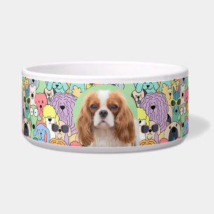 King Charles Cavalier Personalisiert Foto & Name Napf