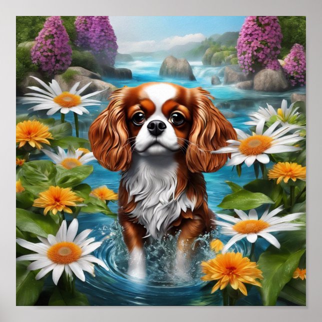 King Charles Cavalier Poster (Vorne)