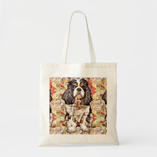 King Charles Cavalier Spaniel Tote Bag Tragetasche (Vorne)