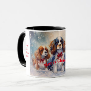 King Charles Cavalier Tasse zur Weihnachtsfeier