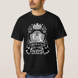 King Charles, CIIIR 2023 Coronation Vintag B&W T-Shirt