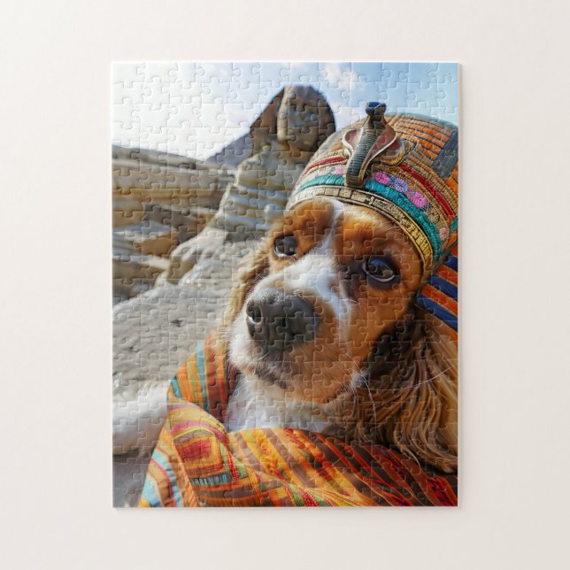 King Charles Cocker Spaniel in Egypt Puzzle (Vertikal)