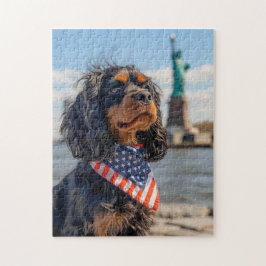 King Charles Cocker Spaniel in New York Puzzle