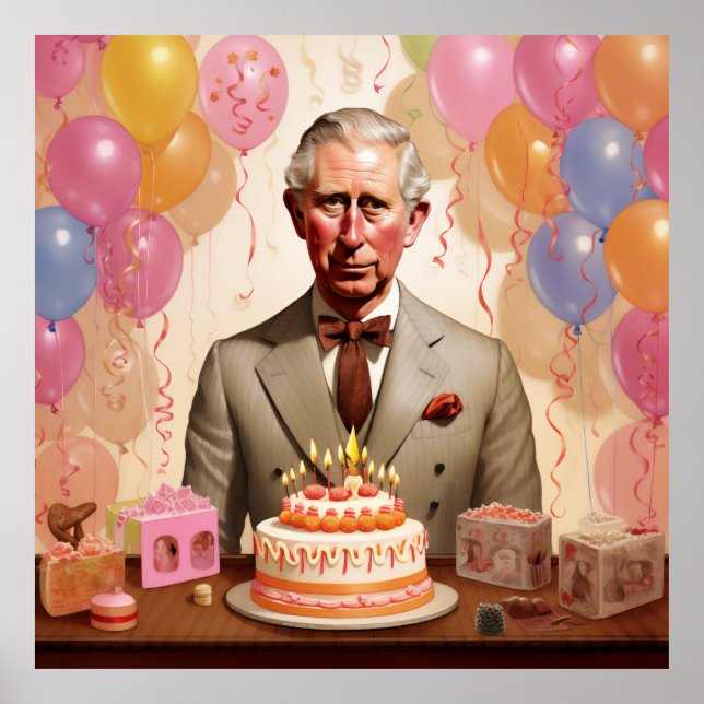 King Charles III Birthday Party Poster (Vorne)