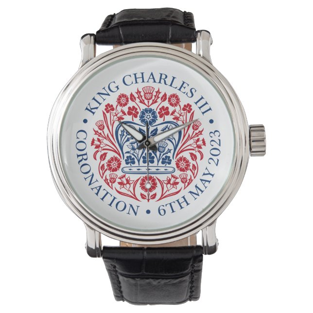 King Charles III Coronation Armbanduhr (Vorderseite)