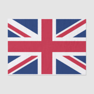 King Charles III Coronation, Britische Flagge, Par Seidenpapier