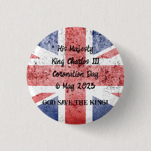King Charles III Coronation Button