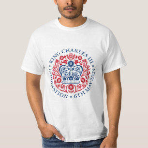 King Charles III Coronation Emblem T - Shirt