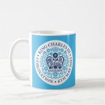 King Charles III Coronation Emblem Tee/Kaffee Tass