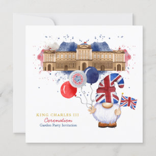 King Charles III Coronation Fun Customized Party Einladung