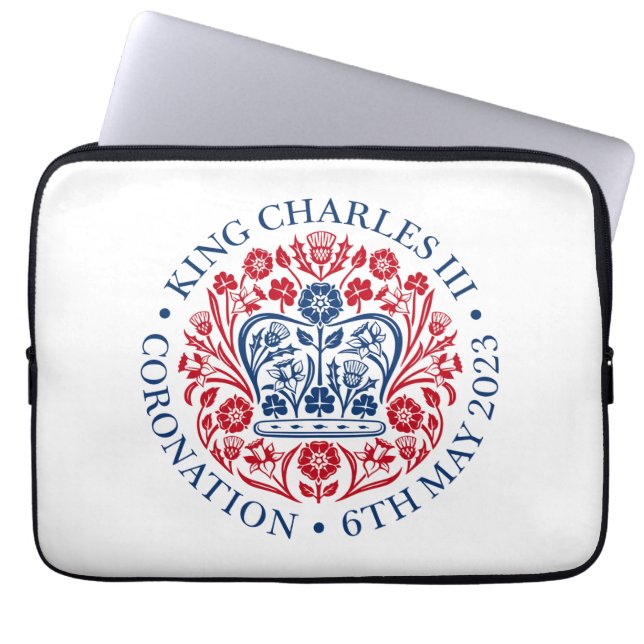 King Charles III Coronation Laptopschutzhülle (Vorderseite)