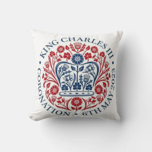 King Charles III Coronation Logo cushion/ Kissen