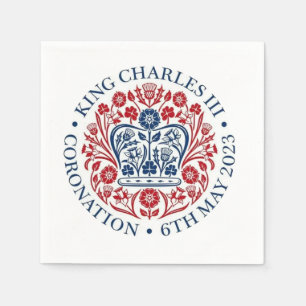 King Charles III Coronation Logo Serviette