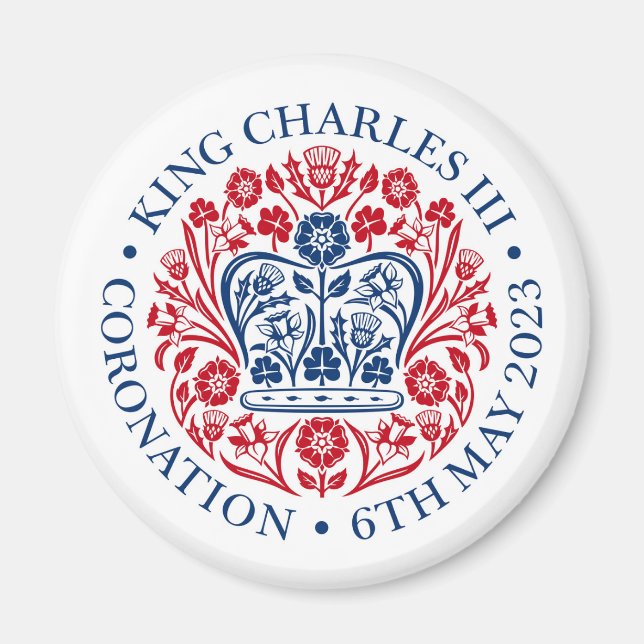 King Charles III Coronation Magnet (Vorne)
